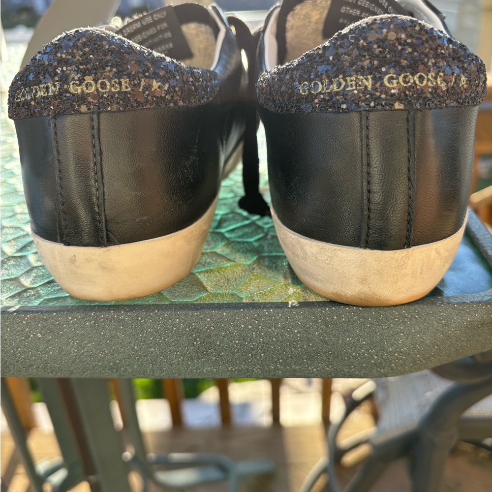 Super-Star Low Top Sneaker Golden Goose Black Sz 38 - Picture 5 of 7